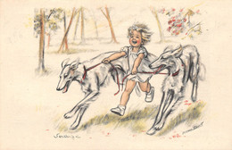 ¤¤  -  ILLUSTRATEUR  " Germaine BOURET "  -  Chiens , Lévrier   -   ¤¤ - Bouret, Germaine