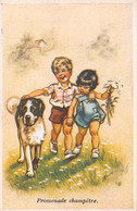 ¤¤  -  ILLUSTRATEUR  " Germaine BOURET "  -   Promenade Champêtre  -  Chien    -   ¤¤ - Bouret, Germaine