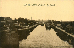 Lens * Vue Sur Le Canal * Péniche Batellerie - Lens