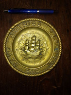 Marina Portacenere Nave Veliero Amerigo Vespucci Ashtray Cendrier  Navy Marine Navi Navires Sailing Ships Schiffe - Metaal