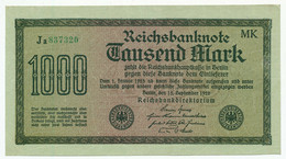 GERMANY, DEUTSCHLAND - 1000 Mark 15.9. 1922. P76 Ro75f AUNC. (D088) - 1000 Mark