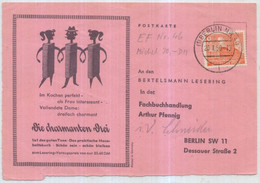 1956 Michel Nr. 46 Einzelfrankatur Auf Geschäftskarte - Brieven En Documenten
