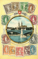 TIMBRES Représentations SUISSE Basel ( Carl Künzli ) - Briefmarken (Abbildungen)