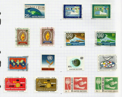 Nations Unies (N.Y) N°114 à 128 Cote 5.90€ - Used Stamps
