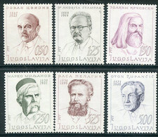 YUGOSLAVIA 1970 Personalities MNH / **.  Michel 1363-68 - Ungebraucht