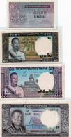 LAOS 1 20 50 100 200 500 AND 1000 KIPS ND 1968-1975 SERIES 7 PIECES BANKNOTES SET UNCIRCULATED - Laos