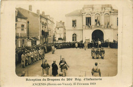 Ancenis * Carte Photo * Réception Du Drapeau Du 264ème Régiment D'infanterie * Le 25 Février 1919 * Militaria - Ancenis