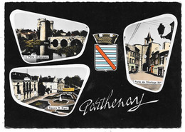 79 - PARTHENAY - Souvenir Multi Vues Avec Blason - Ed. CAP N° 1626 Colorisée - Parthenay