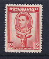 Somaliland Protectorate: 1938   KGVI (portrait To Left)    SG100     12a     MH - Somaliland (Protectorate ...-1959)