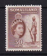 Somaliland Protectorate: 1953/58   QE II - Pictorial    SG141     30c     MH - Somaliland (Protettorato ...-1959)