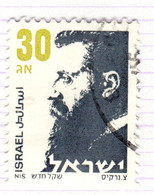 IL+ Israel 1986 Mi 1022 Th. Herzl - Oblitérés (sans Tabs)