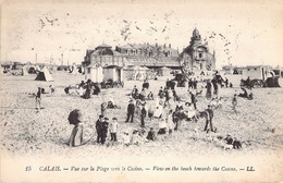 CALAIS - Vue Sur La Plage Vers Le Casino - Belle Animation - Obliteration 1920 - Flamme Souscrivez à L'emprunt National - Calais
