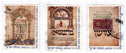 IL+ Israel 1986 Mi 1043-45 Buchillustrationen - Oblitérés (sans Tabs)