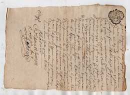VP18.595 - Auvergne - Cachet De Généralité - Acte De 1778 - SALERS X FONTANGES - Algemene Zegels