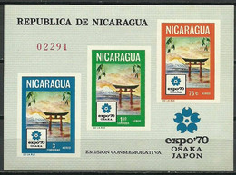 Nicaragua 1970 Mi Block 71 MNH  (ZS1 NCRbl71) - Autres