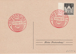 ALLEMAGNE ENTIER HAMBURG HAMMAPOSTA 1949 - Covers & Documents
