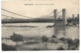 L100K076 - Mallemort - Vue Générale Du Pont Suspendu - Mallemort