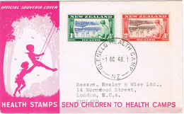 42653. Carta GLENELG HEALTH CAMP (New Zealand) 1948. Children To Healt Camp - Brieven En Documenten