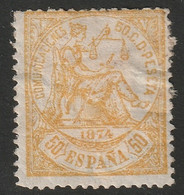 Spain 1874 Sc 207 Espagne Ed 149 Yt 147 MH* Faults - Nuevos