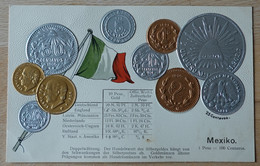 Münzen Und Handelsflagge Money Coins And Flag Pièces Et Drapeau Monete Numismatic Mexiko Peso - Munten (afbeeldingen)