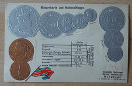 Münzen Und Handelsflagge Money Coins And Flag Pièces Et Drapeau Monete Numismatic Hongkong Dollar - Munten (afbeeldingen)