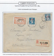 Algérie Tarifs Postaux - Carte - Lettres & Documents