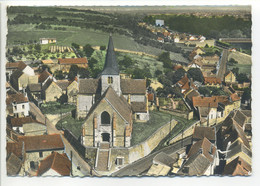 CPSM 34 - BENNECOURT Canton De Bonnières - En Avion Au-dessus De...- Vue Générale Aérienne - L'Église - Bonnieres Sur Seine