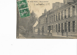 02 - GUISE (Aisne) - Rue De Vervins. Animée, CPA Ayant Circulé En 1908. - Guise