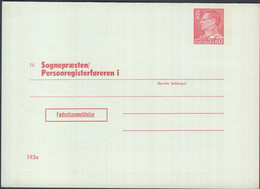 1967. DANMARK SUNDHEDSSTYRELSEN. Til Sognepræsten/Personregisterføreren. Fødselsanmeldelse 60 øre Frederik... - JF425364 - Interi Postali