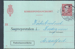1949. DANMARK KORRESPONDANCEKORT Christian X 20 øre Print 88 Til  Kirkekontoret, Kordegnen I Middelfart. F... - JF425371 - Interi Postali