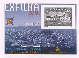 España Prueba De Lujo 075. Vigo. 2001 - Blocs & Hojas