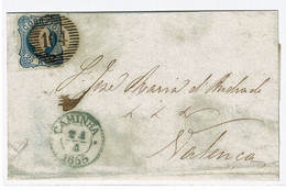 Portugal, 1855, # 6, Caminha-Valença - Briefe U. Dokumente