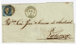 Portugal, 1855, # 6, Caminha-Valença - Cartas & Documentos