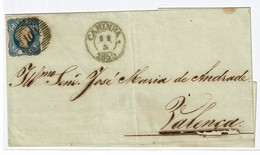 Portugal, 1855, # 6, Caminha-Valença - Briefe U. Dokumente