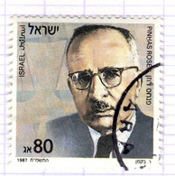 IL+ Israel 1987 Mi 1073 Pinhas Rosen - Oblitérés (sans Tabs)