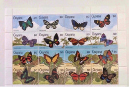 GUYANE 1990 16 V Neuf ** MNH Farfalle Papillons Butterflies Mariposas Schmetterlinge GUYANA - Mariposas