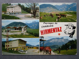 CP 74 HIRMENTAZ  - Paysages Du Chablais  Altitude 1600 Mètres - Multivues  - Troupeau De Vaches Vers 1970 - Bellevaux