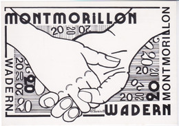 20 ° ANNIVERSAIRE JUMELAGE MONTMORILLON - WADERN (ALLEMAGNE) - ILLUSTRATION GASTON TOURAINE - TIRAGE  LIMITE A 150 EX - Bourses & Salons De Collections