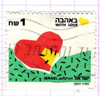 IL+ Israel 1990 Mi 1166 Herz - Usados (sin Tab)