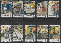 1973 Estados Unidos Correo Postal 10v. - Post