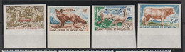 372** à 375**  Essais De Couleur - Bord De Feuille - Imperforates, Proofs & Errors