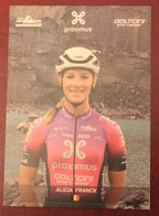 Cyclisme : Cyclo Cross ;  Alicia Franck Team Proximus - Cyclisme