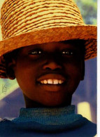 Zimbabwe , Carte Unicef, Visage De Garcon Souriant Avec Chapeau De Paille - Zimbabwe