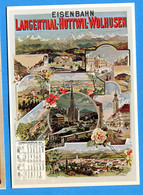 FEL1569, Repro D'affiche, A. Reckziegel, Eisenbahn Langenthal - Huttwil - Wolhusen,Train, Bahn,1011, GF, Non Circulée - Huttwil