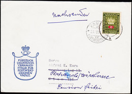 1956. 10 Rp. VADUZ 23.VII.56. NACHSENDEN. (Michel D. 36) - JF124856 - Service