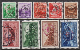 1934-1937. LIECHTENSTEIN. Complete Set Officials With 9 Stamps Overprinted REGIERUNG... (Michel Dienst 11-19) - JF511536 - Service