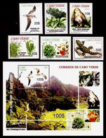 (038-39) Cape Verde  Nature / Flora And Fauna / Animals / Plants   ** / Mnh  Michel 1002-07 + BL 44 - Cap Vert