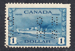 Canada 1942-43 OHMS, 4 Hole (type O2), Sc# ,SG O150 - Perfins