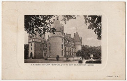 CPA 42 Château De Contenson Par Saint Just En Chevalet 1923 - Saint Just Saint Rambert