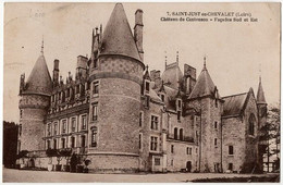 CPA 42 Saint Just En Chevalet Château De Contenson Façade Sud Est 1928 - Saint Just Saint Rambert